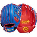 Wilson 2024 A200™ EZ Catch™ Royal 25,4 cm T-Ball-Handschuh – Rechtshänder, Königsblau/Rot/Gelb