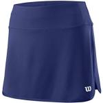Wilson Damen Tennis-Rock, W Team 12.5'' Skirt, Polyester/Elasthan, Blau, Größe: M, WRA766203