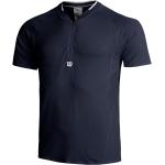 Reduzierte Blaue Wilson Seamless Henleykragen T-Shirts für Herren Größe XL 