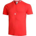 Reduzierte Rote Wilson Seamless Henleykragen T-Shirts für Herren Größe XL 