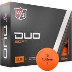 Wilson Staff DUO Soft Optix Golfbälle, 12 Stück Orange