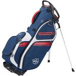 Blaue Wilson Staff Golf Standbags klappbar für Herren 