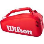 Rote Wilson Tour Tennistaschen mit Außentaschen 