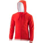 Rote Wilson Team Zip Hoodies & Sweatjacken mit Reißverschluss aus Baumwollmischung mit Kapuze für Herren Größe M 
