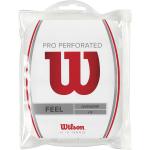 WILSON Tennis Griffband Pro Overgrip Perforated 12er Pack WHITE - (0887768146634)