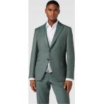 Grüne Melierte Wilvorst Businesskleidung aus Wolle für Herren Übergröße 