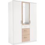 Reduzierte Weiße Wimex Joker Kleiderschränke mit Spiegel mit Schublade Breite 100-150cm, Höhe 150-200cm, Tiefe 50-100cm 