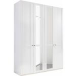 Reduzierte Weiße Wimex New York Kleiderschränke mit Spiegel aus MDF Breite 150-200cm, Höhe 200-250cm, Tiefe 50-100cm 