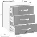 Reduzierte Weiße Moderne Wimex Sideboards Hochglanz mit Schublade Breite 0-50cm, Höhe 50-100cm, Tiefe 0-50cm 