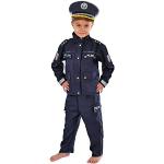 Blaue Polizei-Kostüme aus Polyester für Kinder Größe 110 