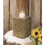 Moderne 32 cm Kerzengläser aus Holz zum Valentinstag 