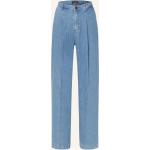 Blaue windsor Straight Leg Jeans aus Baumwolle für Damen Größe M 