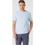 Hellblaue Unifarbene windsor T-Shirts aus Baumwolle für Herren Größe XL 