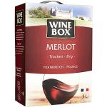 Trockene Französische Bag-In-Box Merlot Rotweine 3,0 l Languedoc-Roussillon 