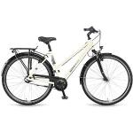 Winora Holiday N7 Trekking Bike 2021 (28" Damen Trapez 52cm, Offwhite (Damen))