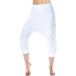 Offwhitefarbene Winshape Freizeithosen aus Polyester für Damen Größe XS Weite 44, Länge 36 