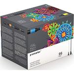 Winsor & Newton 0290152 ProMarker, Professioneller Layoutmarker - 2 Spitzen, fein und breit für Zeichnungen, Design und Layouts - Big Box - 96 Farben Set