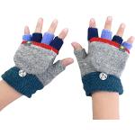 Hellgraue Fingerlose Kinderhandschuhe & Halbfinger-Handschuhe für Kinder für Mädchen für den für den Winter 