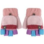 Rosa Fingerlose Kinderhandschuhe & Halbfinger-Handschuhe für Kinder für Mädchen für den für den Winter 