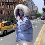 Casual Mini Daunenjacken mit Kapuze mit Reißverschluss aus Pelz Handwäsche für Damen Größe XL für den für den Winter 
