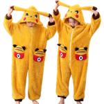 Pokemon Kinderschlafanzüge & Kinderpyjamas mit Reißverschluss aus Fleece für Mädchen 1-teilig für den für den Winter 