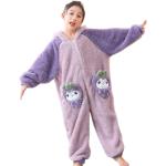 Pokemon Kinderschlafanzüge & Kinderpyjamas mit Reißverschluss aus Fleece für Mädchen 1-teilig für den für den Winter 