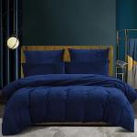 Reduzierte Dunkelblaue Bettwäsche Sets & Bettwäsche Garnituren mit Reißverschluss aus Teddy 135x200 