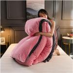 Reduzierte Pinke Unifarbene Bettwäsche Sets & Bettwäsche Garnituren aus Textil 240x220 