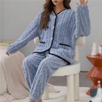 Pyjamas lang aus Flanell für Damen Größe XS Große Größen für den für den Winter 