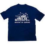 Marineblaue Styletex23 Game of Thrones Rundhals-Ausschnitt T-Shirts aus Baumwolle für Herren Größe XXL für den für den Winter 