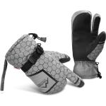 Schwarze Normani Fingerhandschuhe aus Polyamid für Damen Größe XL für den für den Winter 