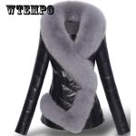 Unifarbene Gefütterte Lederjacken aus Veloursleder Handwäsche für Damen Größe 3 XL für Partys für den für den Winter 