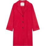Reduzierte Rote Marc O'Polo Maxi Nachhaltige Langmäntel aus Wolle für Damen Größe L für den für den Winter 