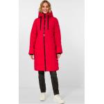 Rote Gepunktete CECIL Damensteppmäntel & Damenpuffercoats mit Reißverschluss aus Mesh Größe XXL für den für den Herbst 