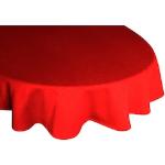Rote Georg Chr. Wirth ovale Tischdecken strukturiert aus Polyester maschinenwaschbar 