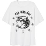 Weiße Oversize The Witcher T-Shirts für Damen Größe XXL 