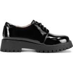 Reduzierte Schwarze Lack-Optik Business Wittchen Derby Schuhe aus Lackleder für Damen Größe 41 