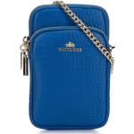 Reduzierte Blaue Wittchen Kleine Handtaschen mit Reißverschluss aus Leder mit Kettenhenkel für Damen 