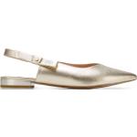 Reduzierte Goldene Business Wittchen Spitze Hochzeitsschuhe & Oxford Schuhe mit Riemchen aus Leder für Damen Größe 35 für den für den Frühling 