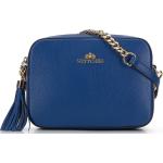 Reduzierte Kornblumenblaue Wittchen Lederhandtaschen mit Riemchen aus Leder für Damen 