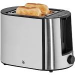 WMF Bueno Pro Toaster 2 Scheiben, Doppelschlitz Toaster Edelstahl mit Brötchenaufsatz, 2 Scheiben, 6 Bräunungsstufen, 870 W, edelstahl matt