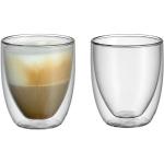 WMF Gläser-Set »Kult Coffee«, Glas, Doppelwandige Ausführung mit Thermoeffekt, weiß, 2 tlg.