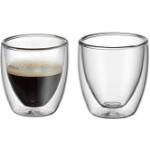 WMF Kaffeegläser Kult 09.0138.2000 Espressogläser, doppelwandig, 80ml, 2 Stück