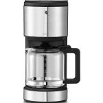 WMF Kaffeemaschine Filterkaffee Glaskanne 10 Tassen Warmhalte-Funktion Stelio, Filterkaffeemaschine, Schwarz, Silber