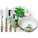 Buntes WMF Dschungelbuch Porzellan-Geschirr aus Metall rostfrei 7-teilig 