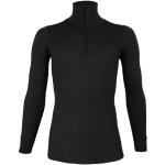 Schwarze Stehkragen Angora-Pullover mit Reißverschluss aus Wolle Handwäsche für Damen Größe M 