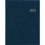 Wochenbuch blau 2023 - Bürokalender 21x26,5 cm - 1 Woche auf 2 Seiten - mit Eckperforation und Fadensiegelung - Notizbuc