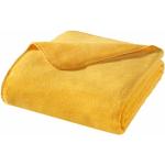Reduzierte Gelbe Kuscheldecken & Wohndecken aus Textil trocknergeeignet 150x200 