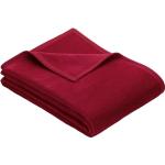 Reduzierte Rote Unifarbene IBENA Kuscheldecken & Wohndecken aus Baumwolle 150x200 