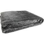Graue Melierte Akor Textil Kuscheldecken & Wohndecken aus Fleece maschinenwaschbar 150x200 
